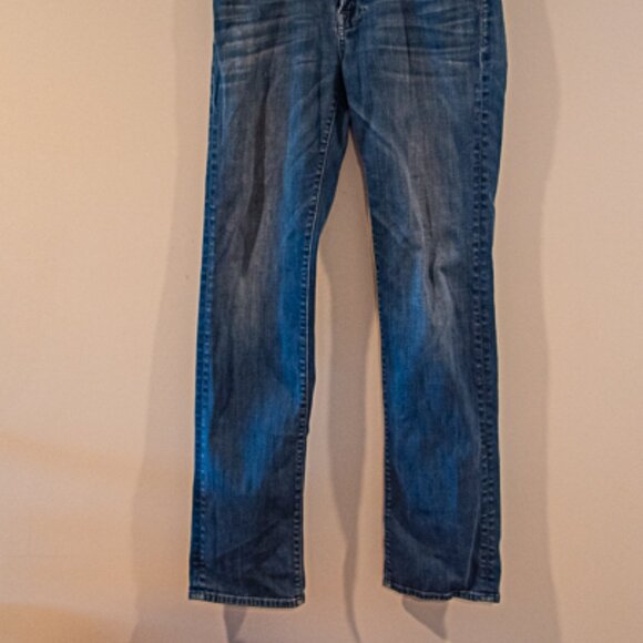 7 For All Mankind Slimmy Jeans Medium Blue Size 31 - Picture 2 of 5
